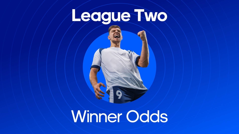 Image of a football player with the text League Two Odds