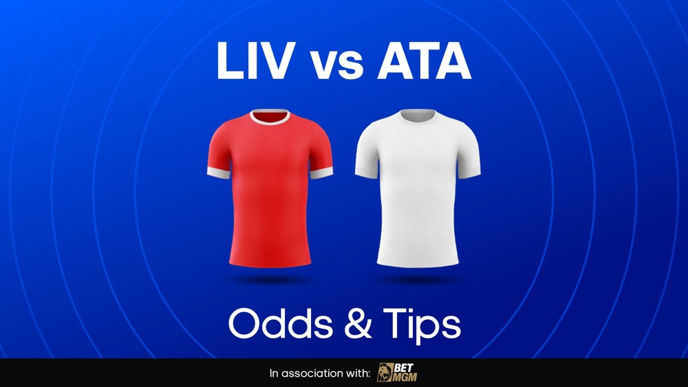 image of liverpool and atalanta shirts with text saying 'liv vs ata odds & tips'