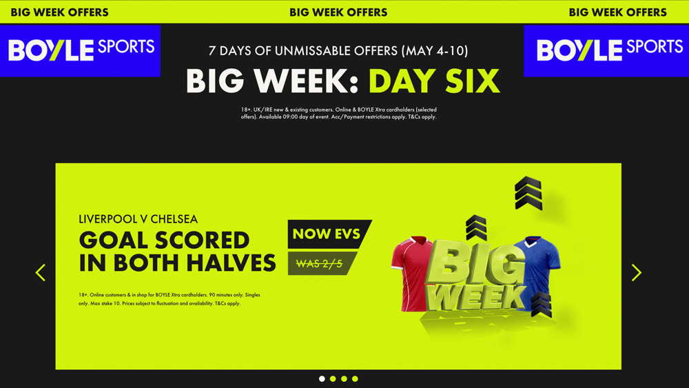BOYLE Sports Liverpool vs Chelsea Offer