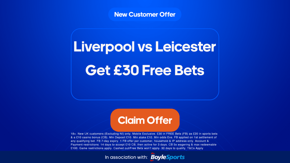 liverpool vs leicester city boylesports