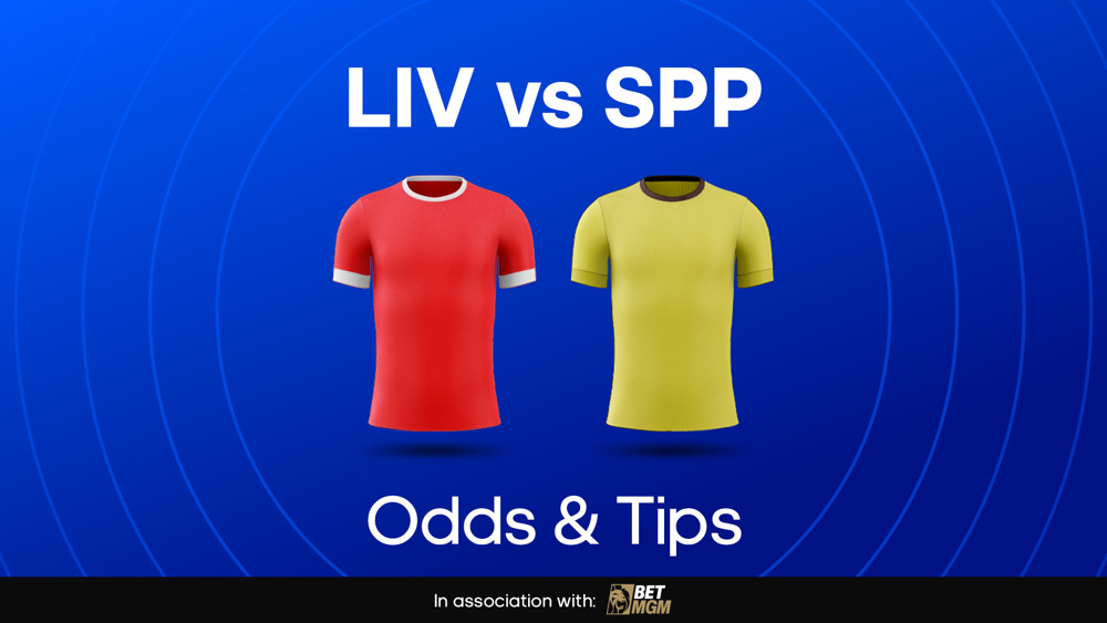 image of Liverpool and Sparta Prague football shirts and text saying 'LIV vs SPP' Odds & Tips