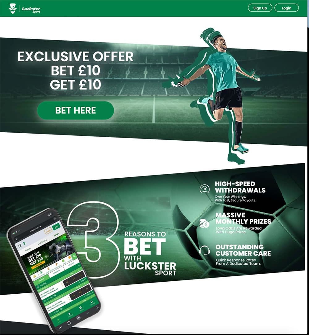 Luckster Sign Up Offer