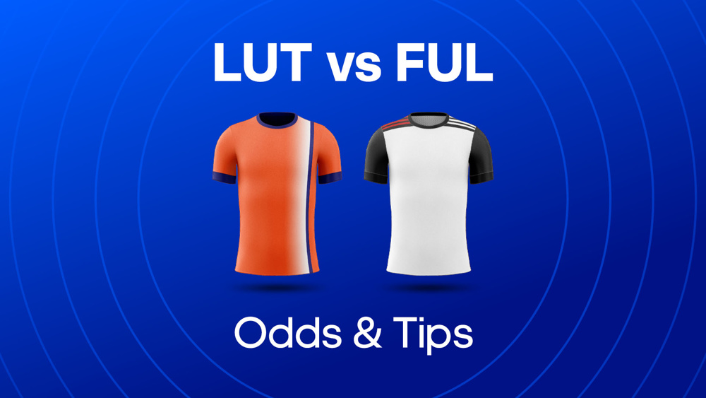 orange shirt and white shirt between lut vs ful odds & tips text