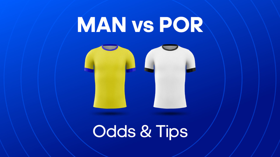 yellow shirt and white shirt between man vs por odds & tips text
