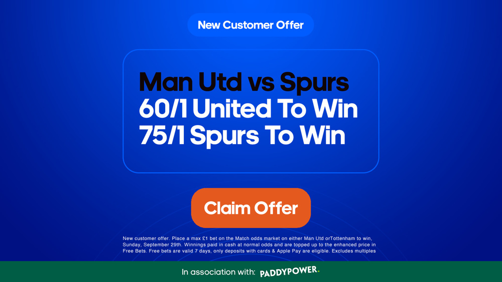 Parimatch New Customer Offer 40/1 odds on Both Teams To Score in Man