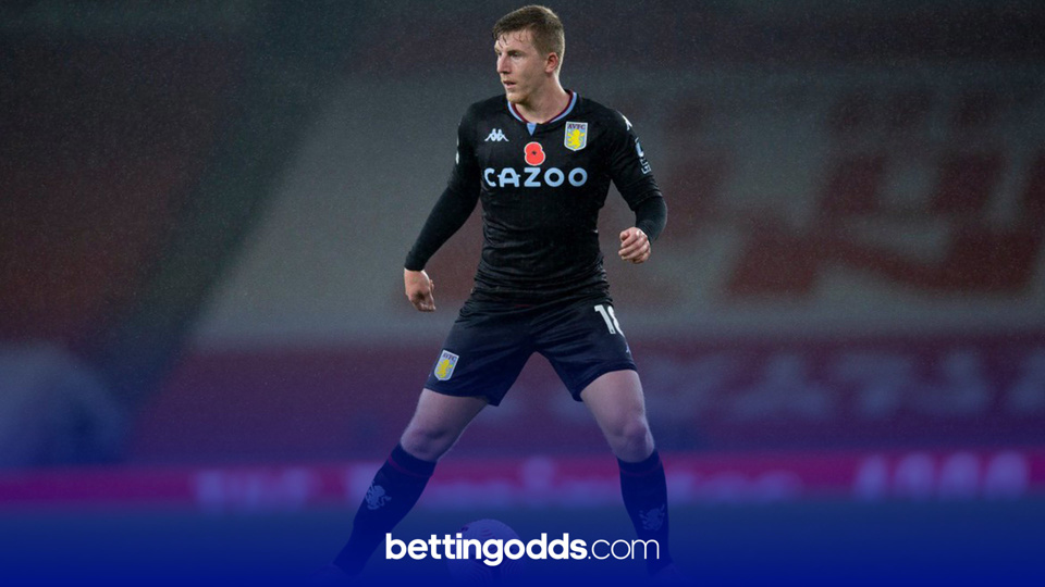 Aston Villa's Matt Targett has registered a shot on target in his last two games but is the biggest priced of any player to land one on Wednesday with Betfair