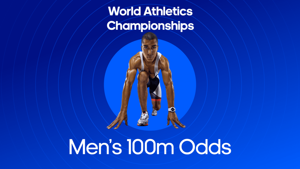 text of world athletics championships 2023 men's 100m odds