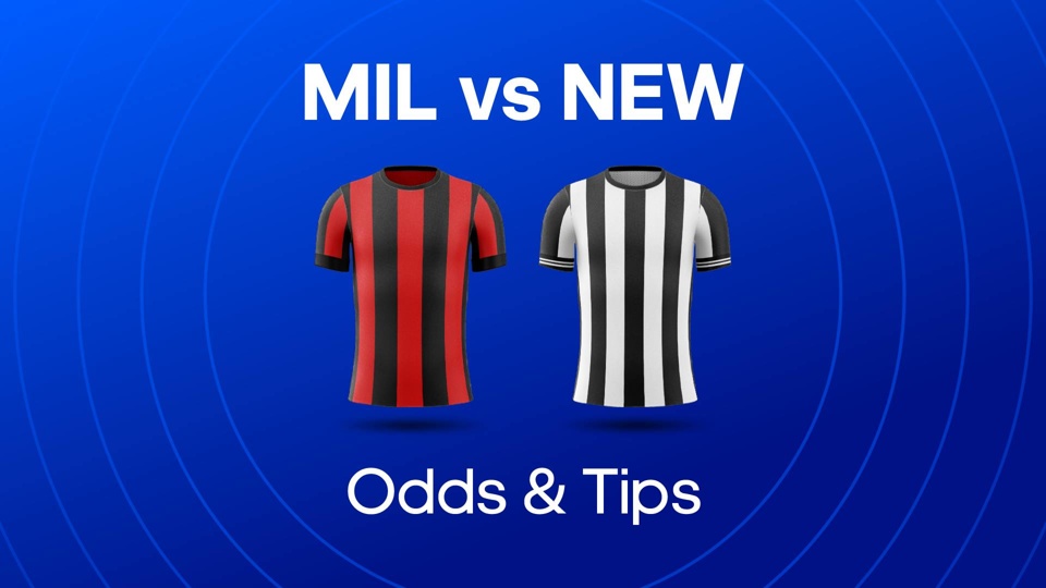 AC Milan and Newcastle football shirts with the text