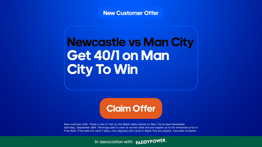 Paddy Power New Customer Offer Get 60/1 on Man Utd or 75/1 on Spurs to win