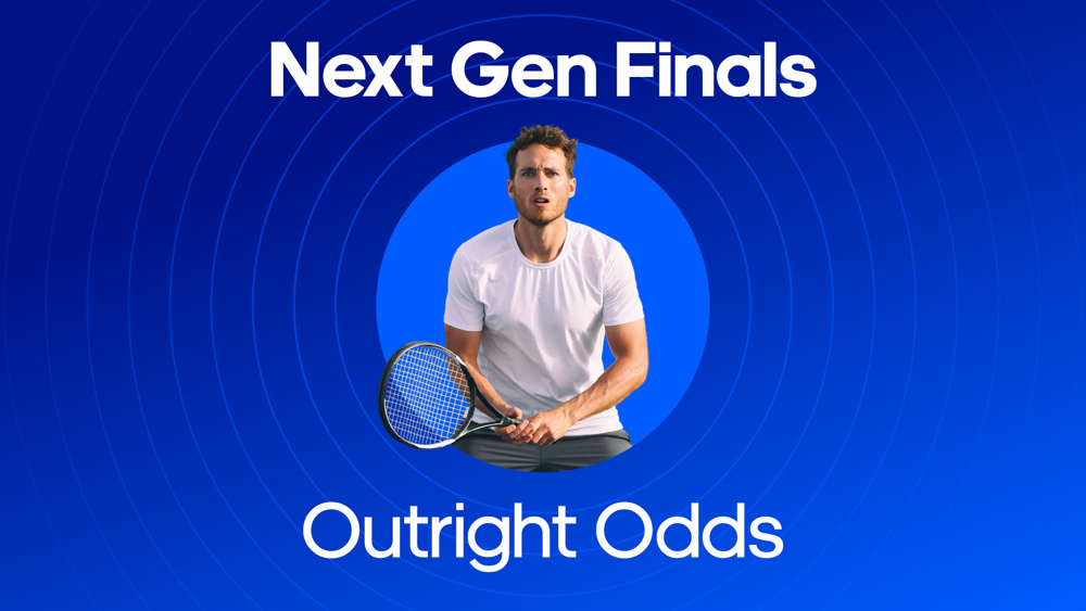 tennis image with text next gen finals outright odds