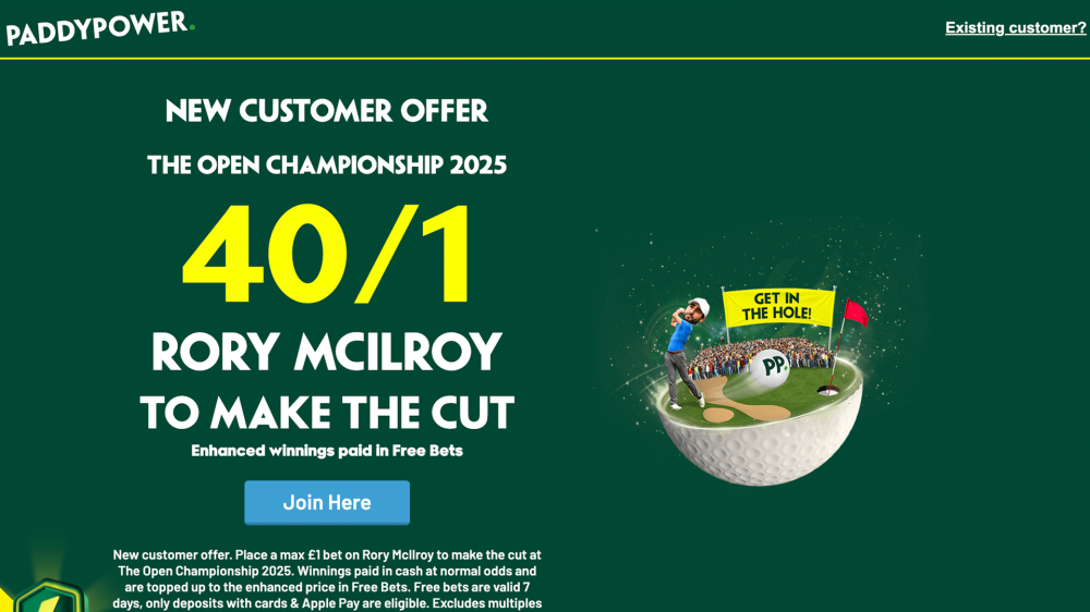 paddy power offer the open