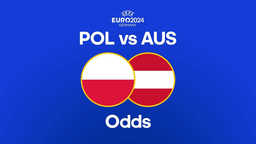 Image of Poland and Austria flags with text reading 'POL vs AUS odds'
