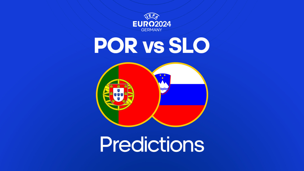 portugal vs slovenia flags beneath euro 2024 logo and between por vs slo odds text