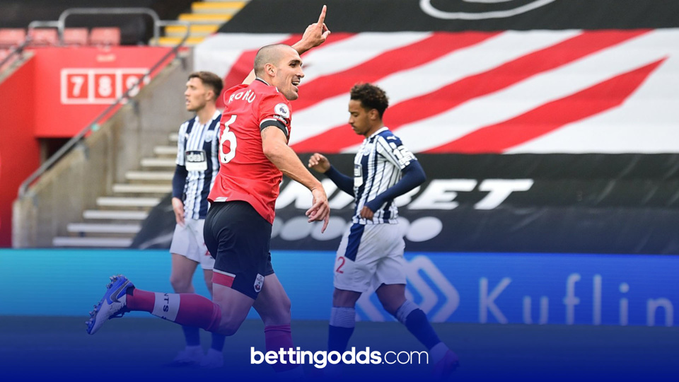 Southampton's Oriol Romeu has seen 90.9% of his shots this season come from outside the box
