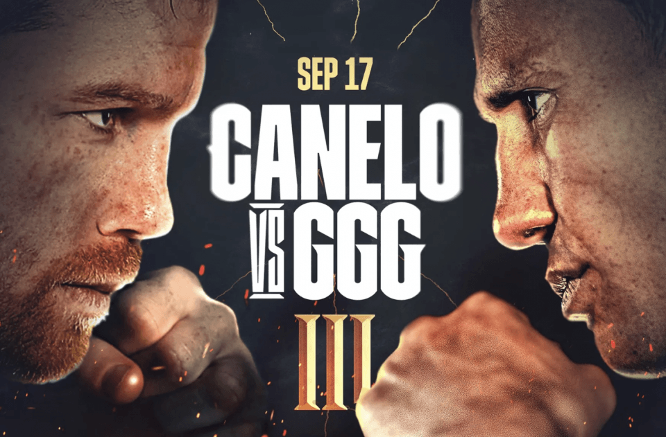 GGG vs. Canelo 3: The trilogy will be completed on September 17th