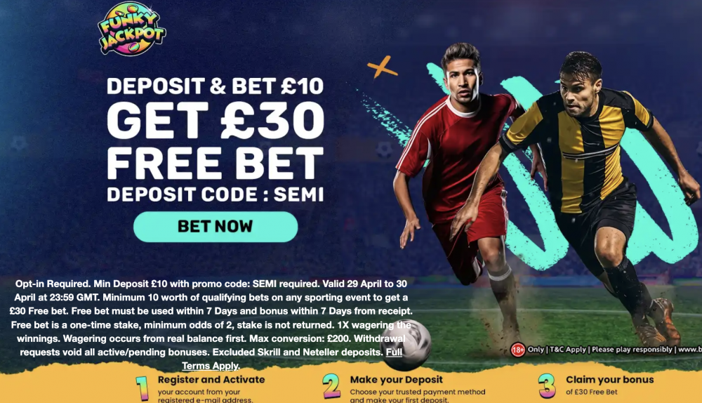FunkyJackpot Sign Up Offer