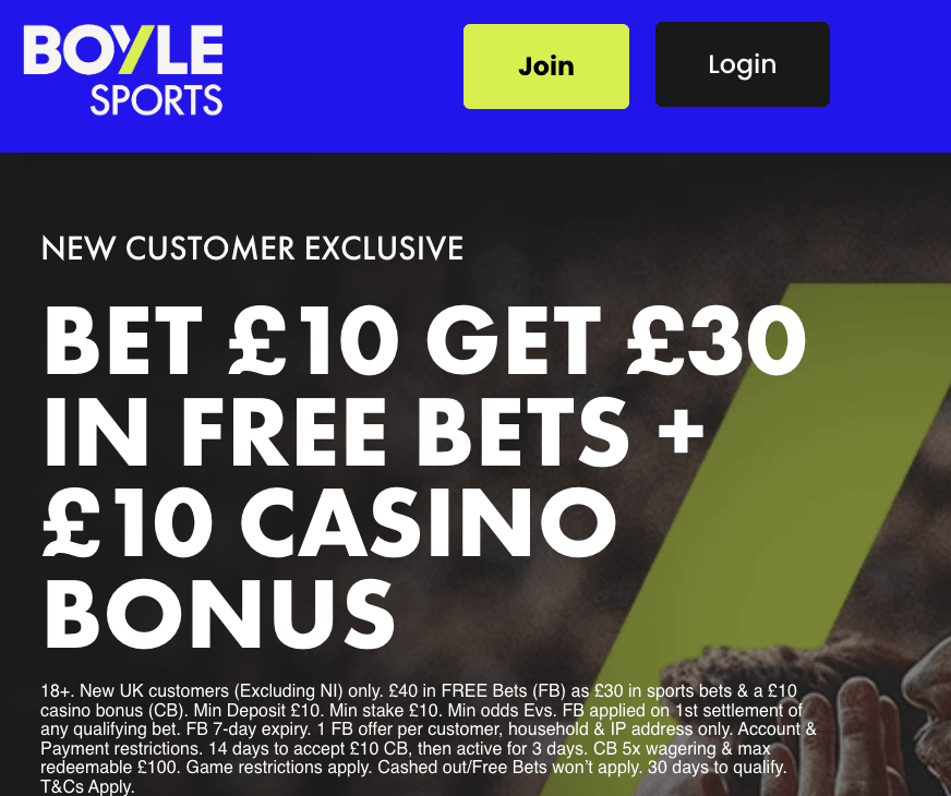 BoyleSports Sign Up Offer