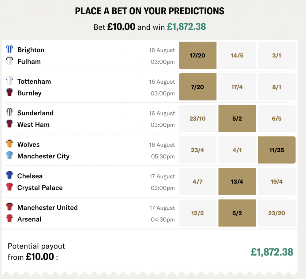 Our Gameweek 1 Predictions
