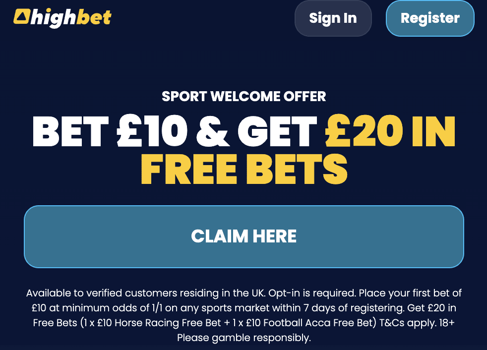 HighBet Sign Up Offer