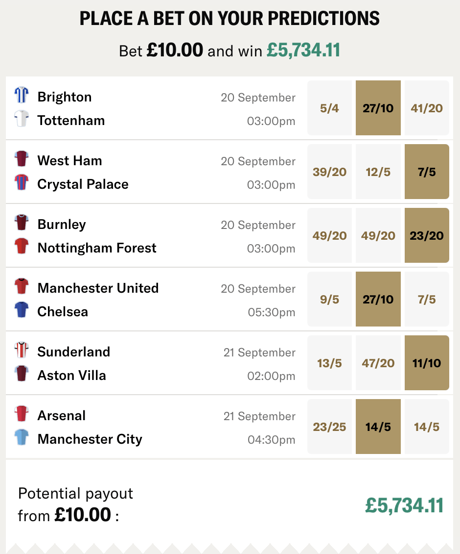 Our Gameweek 5 Predictions
