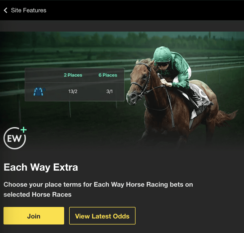 bet365 Each Way Extra
