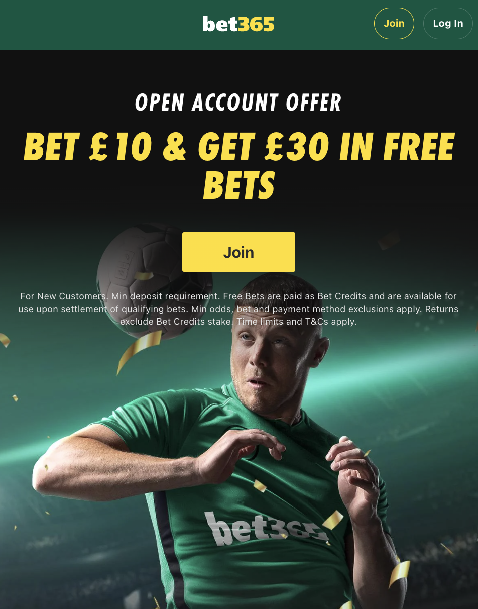 Bet365 Sign Up Offer