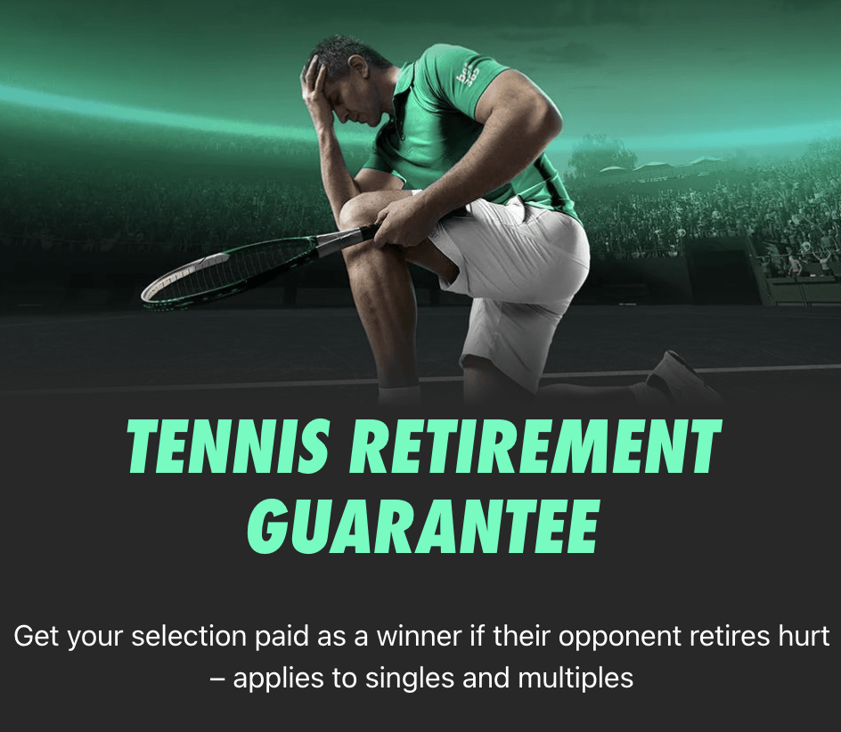 bet365 Tennis Retirement Guarantee