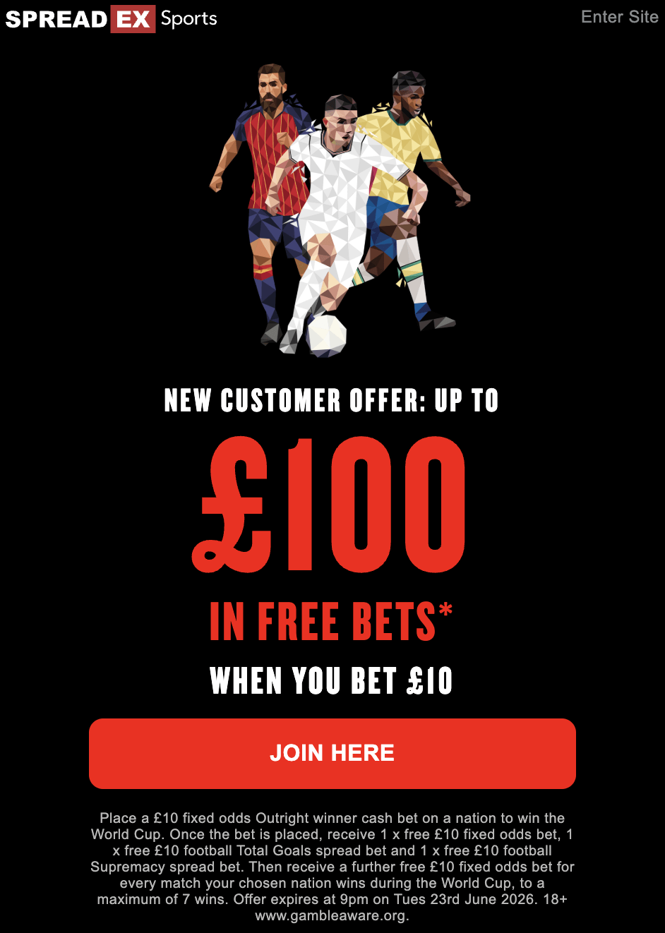Spreadex Sports Welcome Offer
