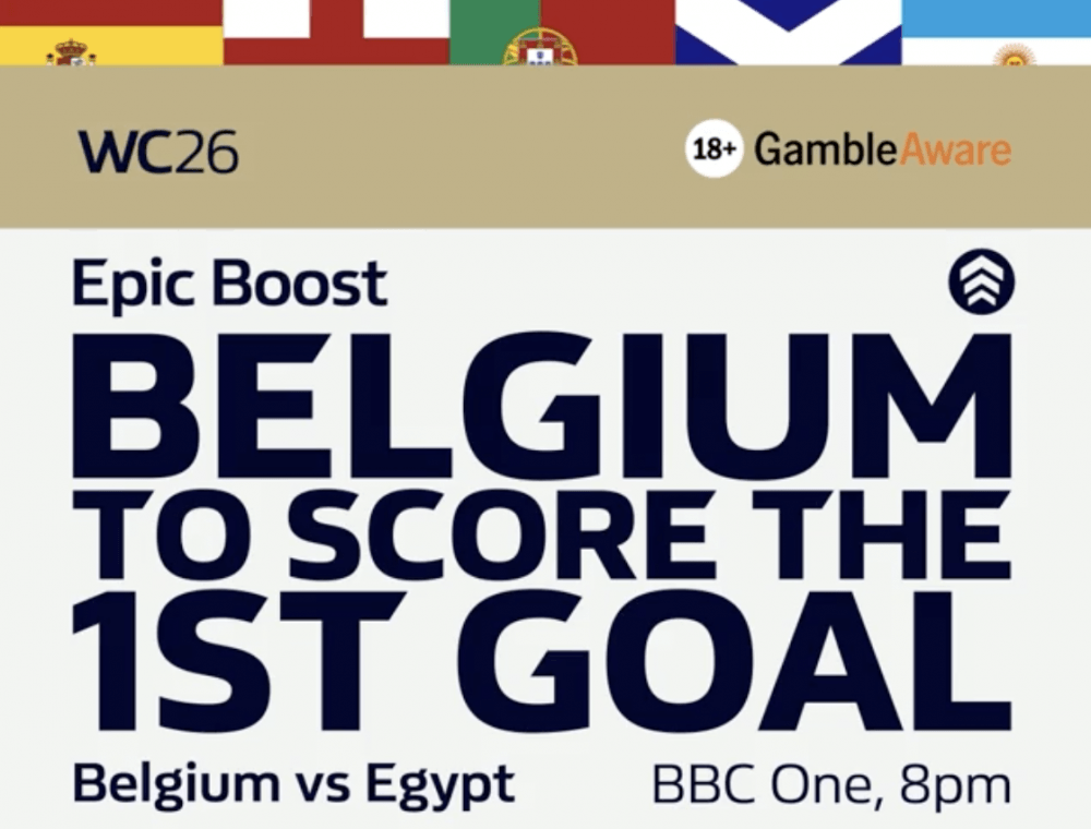 William Hill World Cup 2026 Offer Belgium vs Egypt