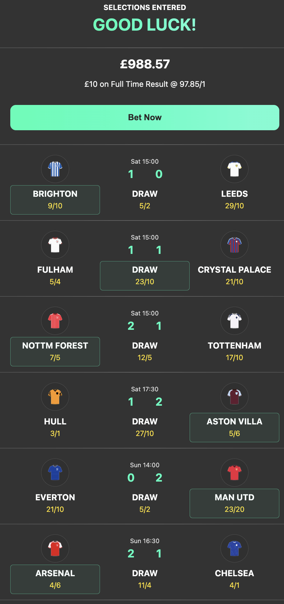 bet365 6 scores
