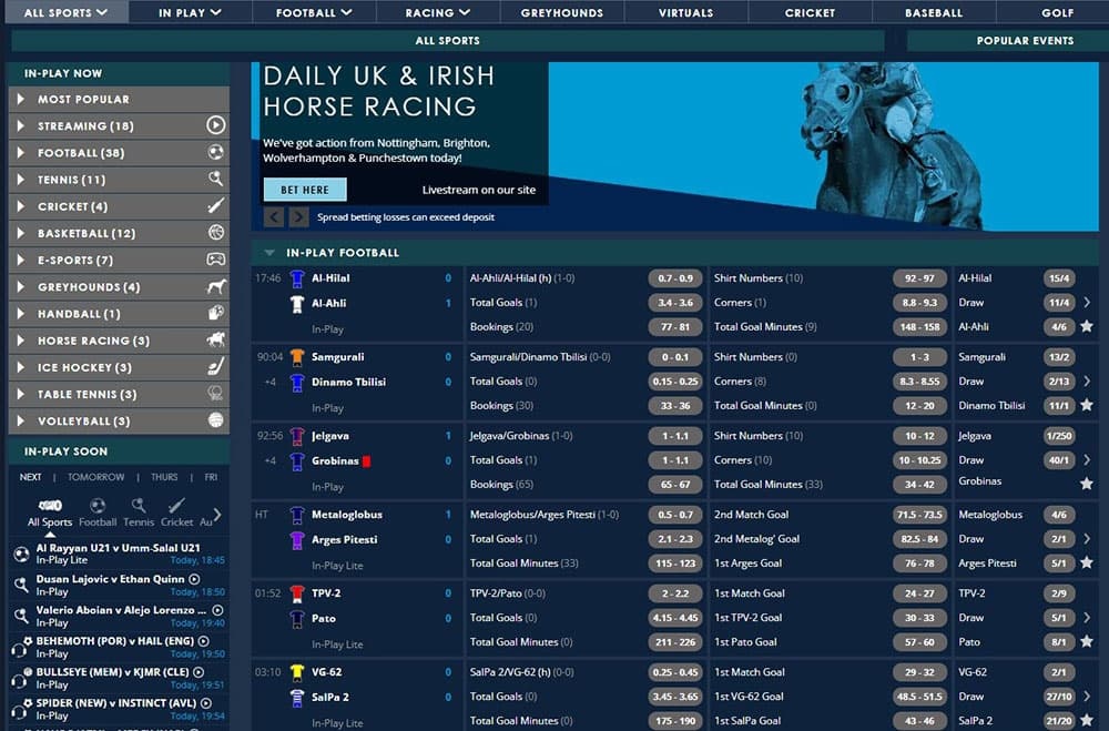 Sporting Index Sports