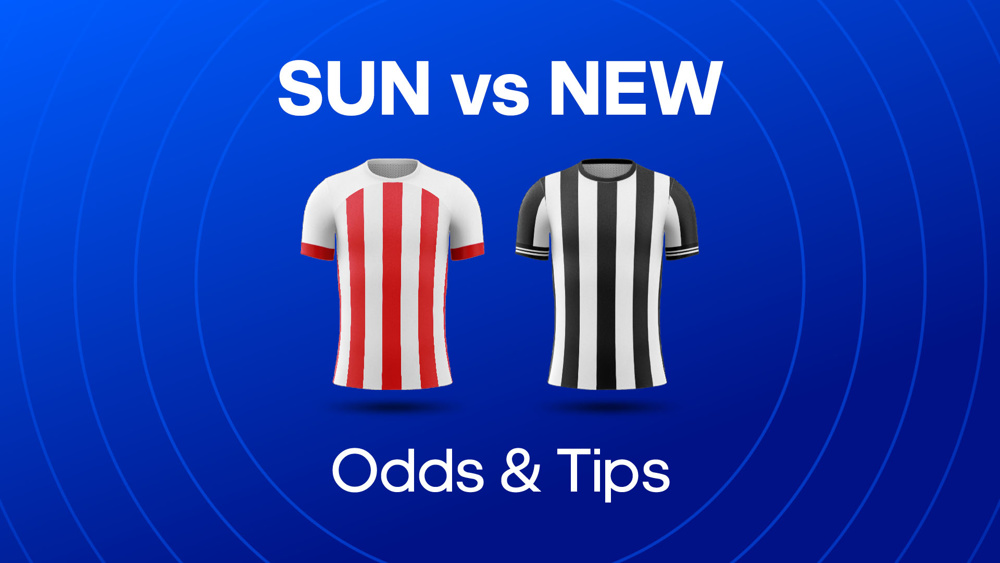 red and white striped shirt and black and white striped shirt between sun vs new odds & tips text