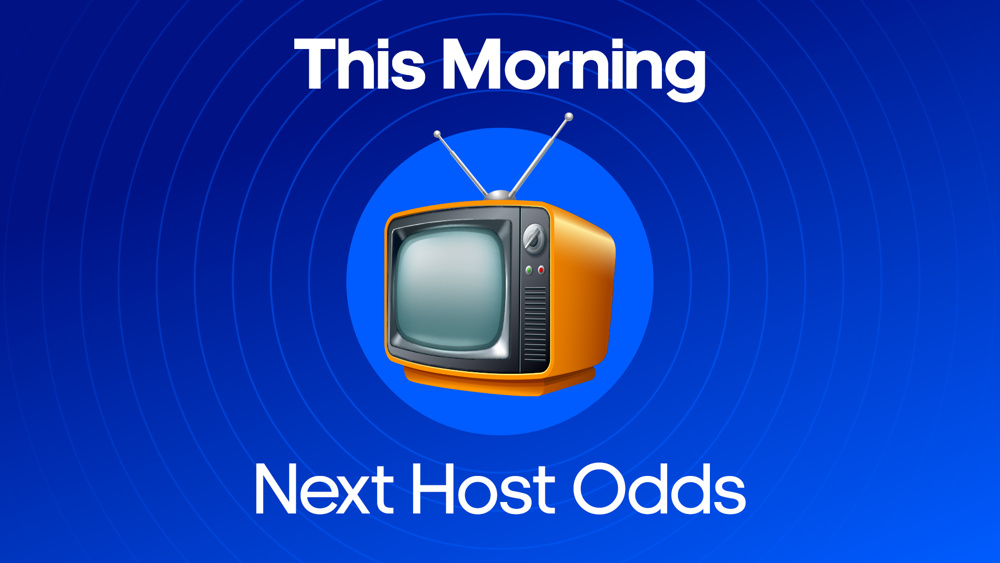tv specials image with text this morning next presenter odds