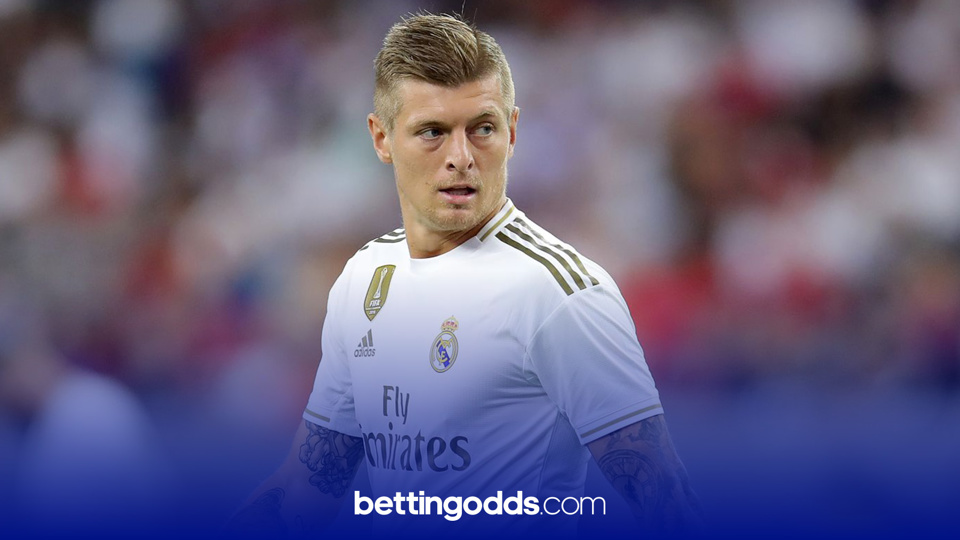 Toni Kroos scored at the weekend and features in our 20/1 shot