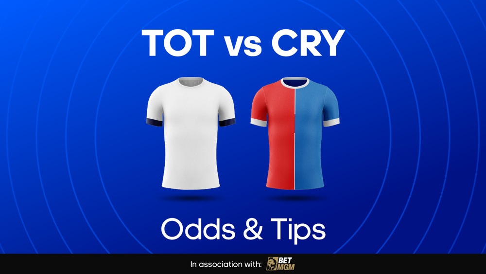 Image of Tottenham and Crystal Palace football shirts with text saying CHE vs LEE Odds & Tips