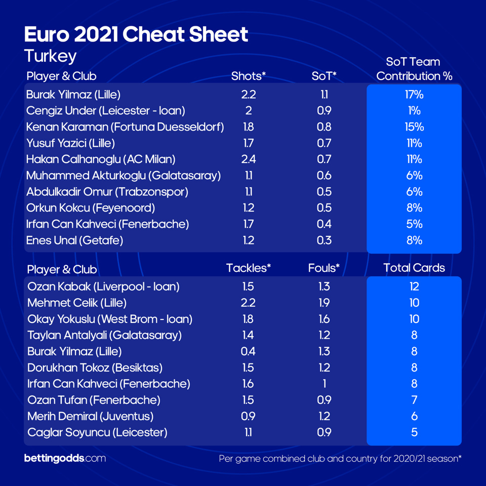 Turkey Cheat Sheet New
