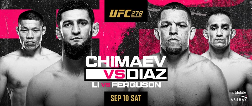 UFC 279 returns to Las Vegas for a non-title bout between wrecking ball Khamzat Chimaev and the vacating Nate Diaz