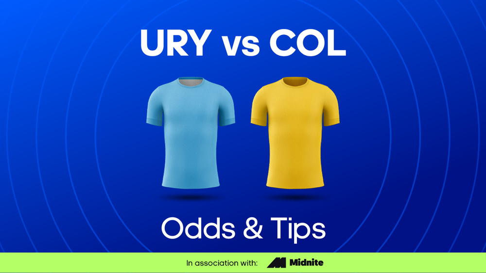 blue shirt and yellow shirt between ury vs col odds & tips text