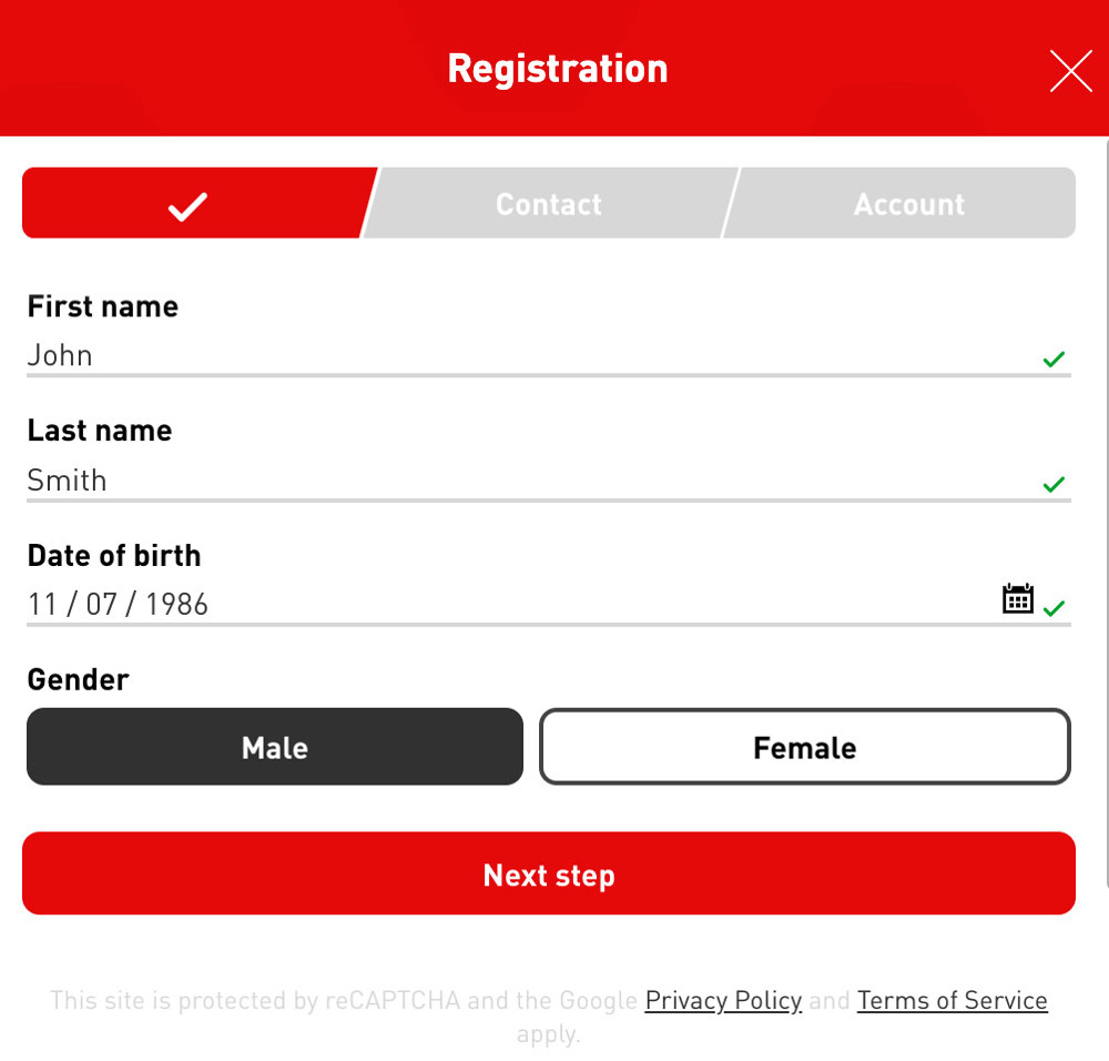 Virgin Bet Registration