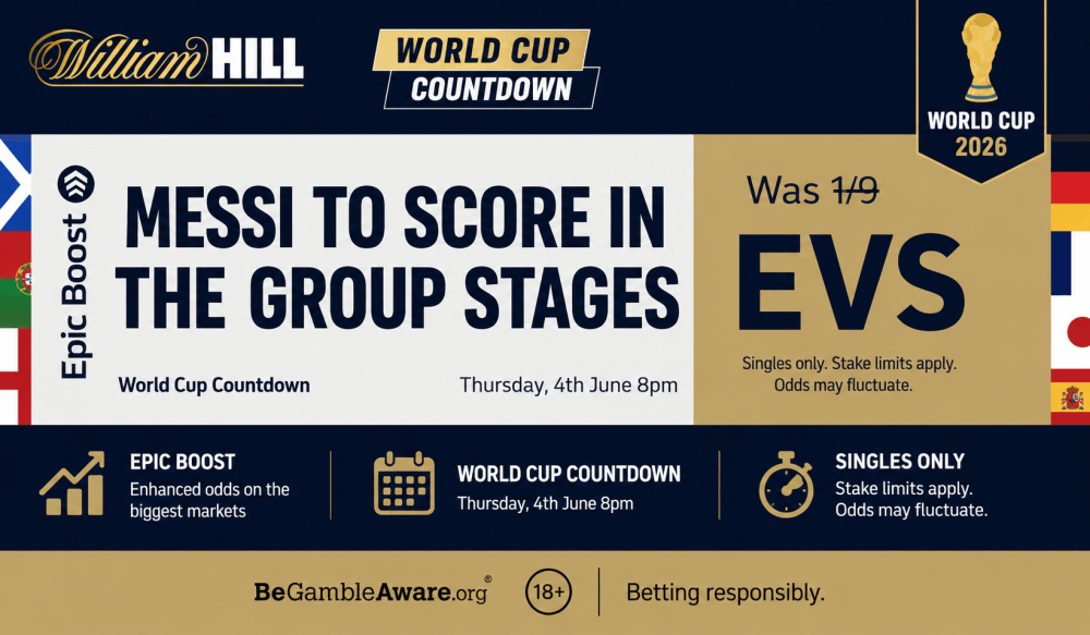 William Hill World Cup 2026 Offer Messi