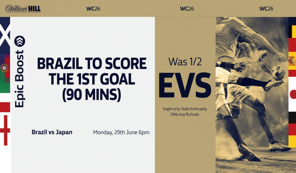 William Hill Brazil vs Japan Offer