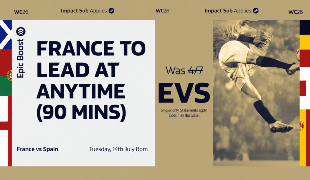 William Hill France vs Spain Offer