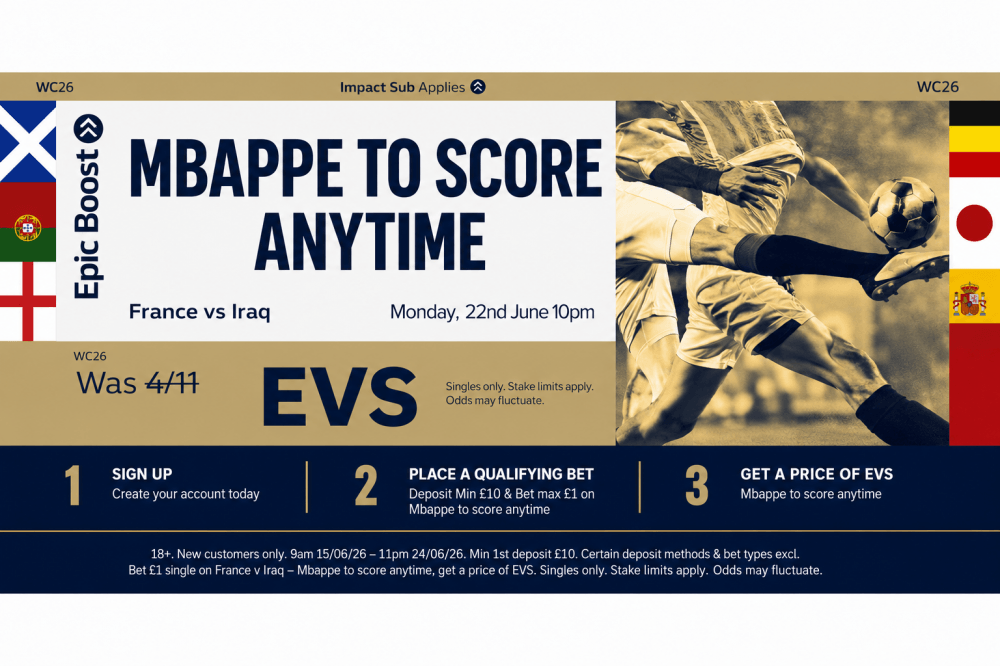 William Hill France vs Iraq Offer
