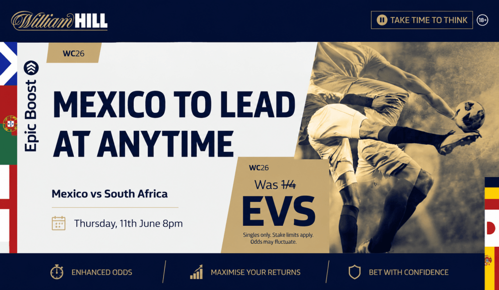 William Hill World Cup 2026 Offer Mexico vs South Africa