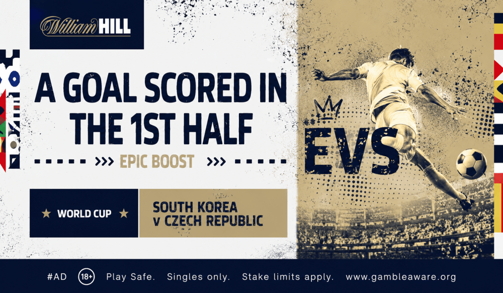 William Hill World Cup 2026 Offer South Korea vs Czech Republic