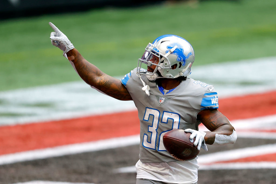 D'Andre Swift impressed in his rookie season for the Lions last year