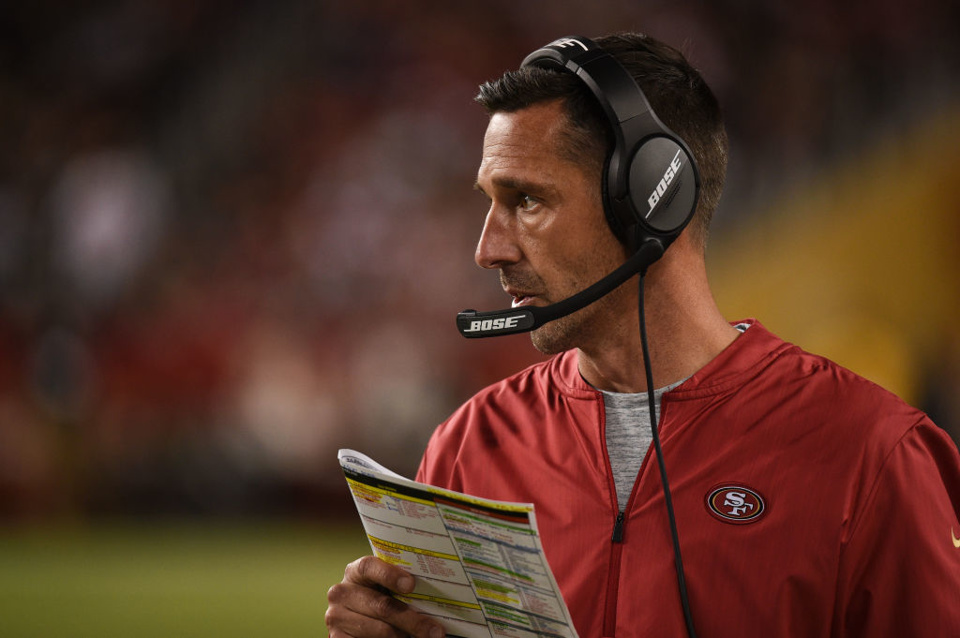Kyle Shanahan looks set to take a QB in the NFL Draft but who is the big question?