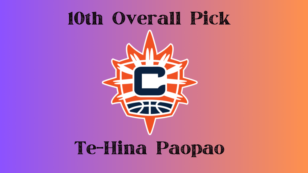 The Connecticut Sun select Te-Hina Paopao tenth overall in the 2024 WNBA Draft.