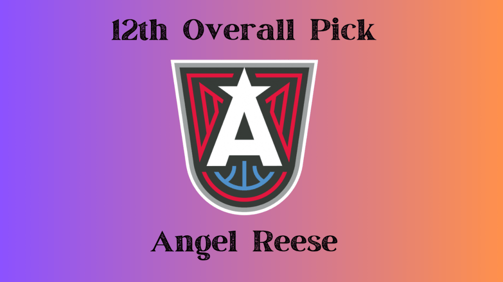 The Atlanta Dream select Angel Reese twelfth overall in the 2024 WNBA Draft.