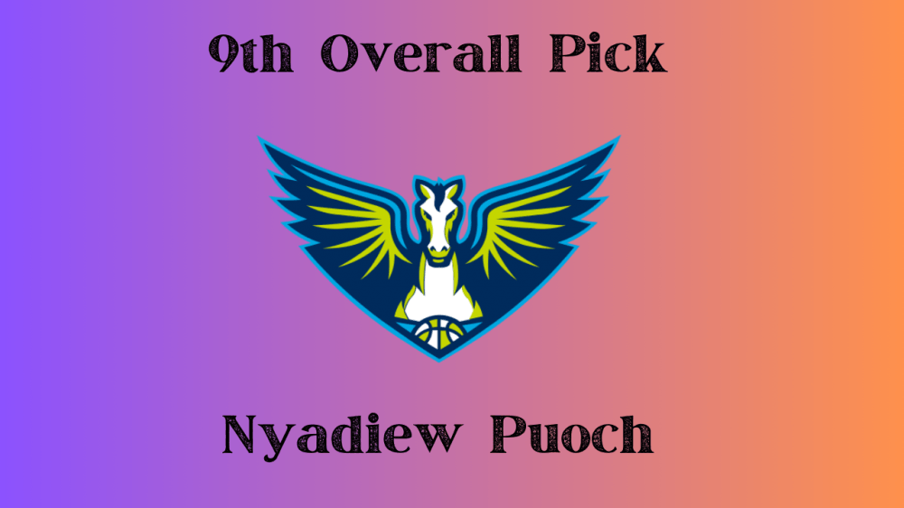 The Dallas Wings select Nyadiew Puoch ninth overall in the 2024 WNBA Draft.